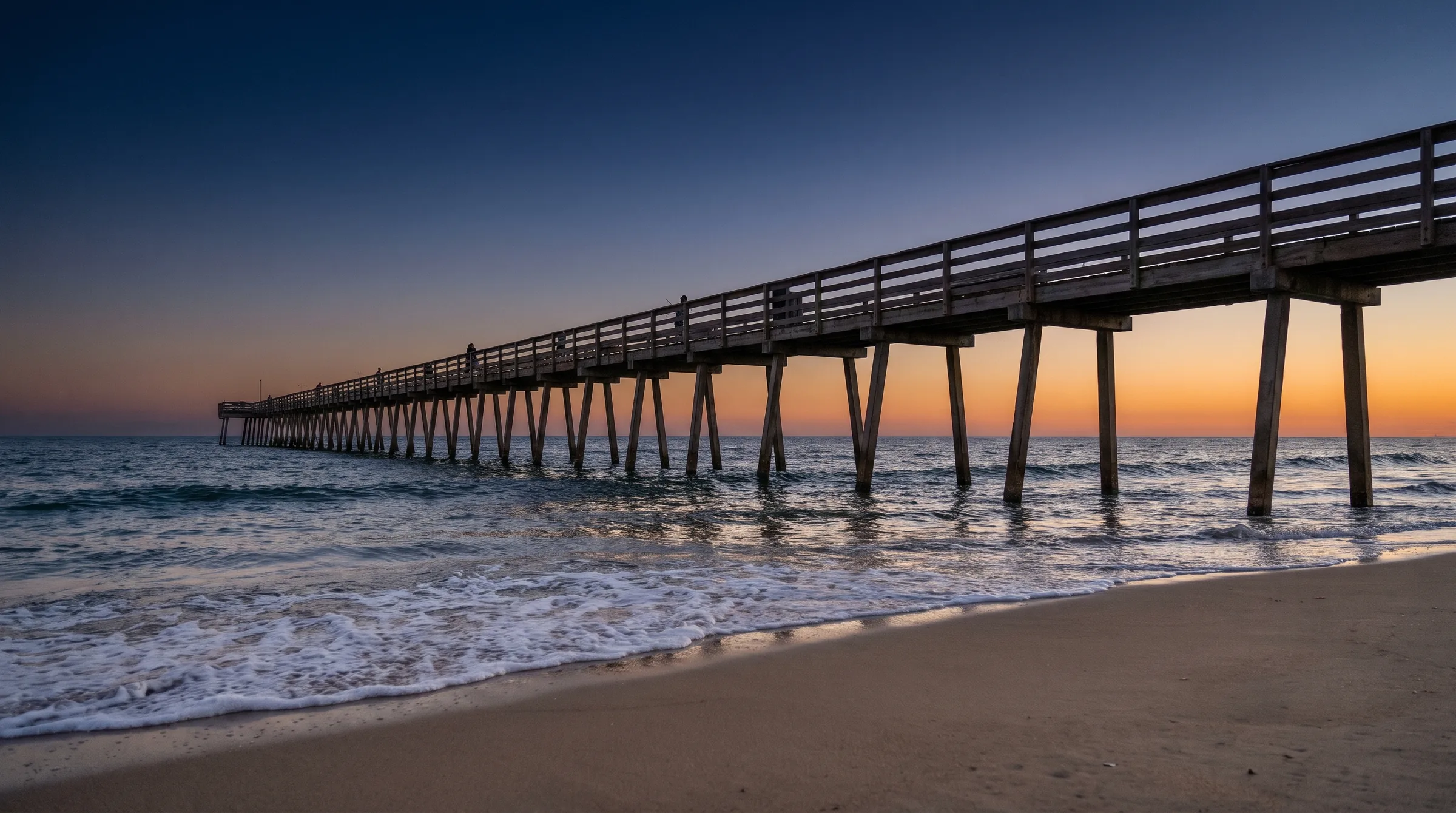 Cocoa Beach, Florida at dusk